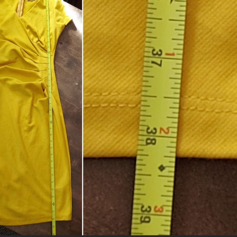 Auline Collection VNeck Ruched Wrap Look Dress - Picture 9 of 15